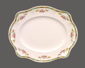 Antique Johnson Brothers Connaught oval serving platter. Pareek ironstone made in England.