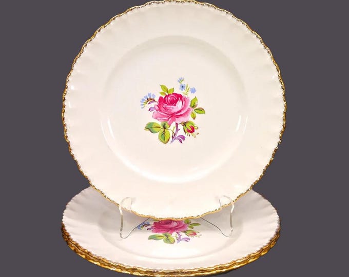Three Grindley GRI316 dinner plates made in England.