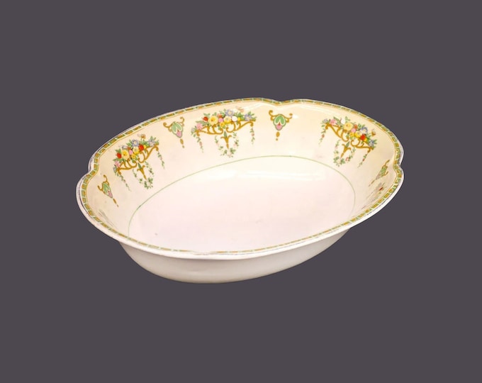 Antique Edwardian Age Johnson Brothers The Cavendish oval serving bowl. Pareek Ironstone made in England. Flaws (see below).