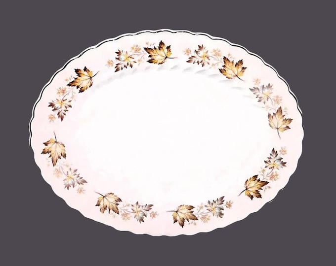 Myott L727 oval meat serving platter. China-Lyke ironstone made in England.