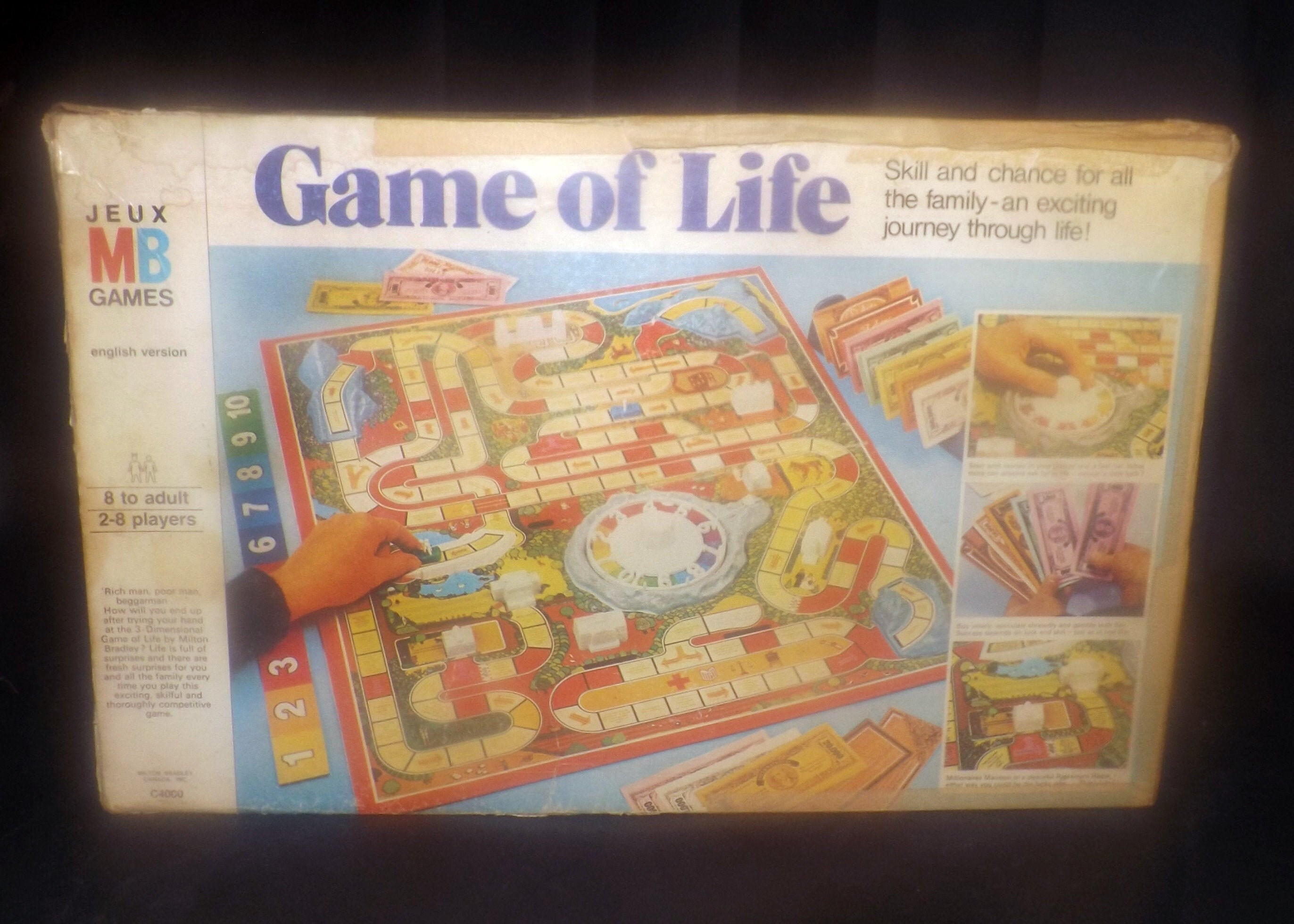 Vintage (1977) Game of Life board game. Milton Bradley