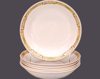 Antique Johnson Brothers JB119 soup bowls made in England. 6 bowls.