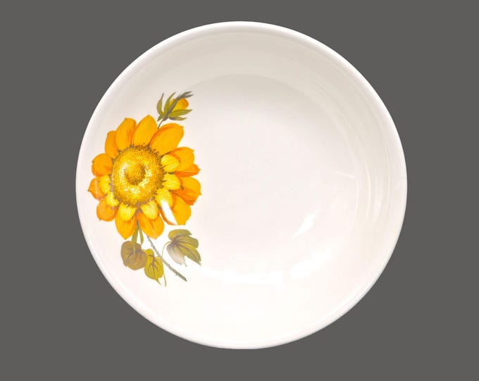 Retro flower power Barker Brothers Sunnyside round serving bowl. Royal Tudor Ware made in England.