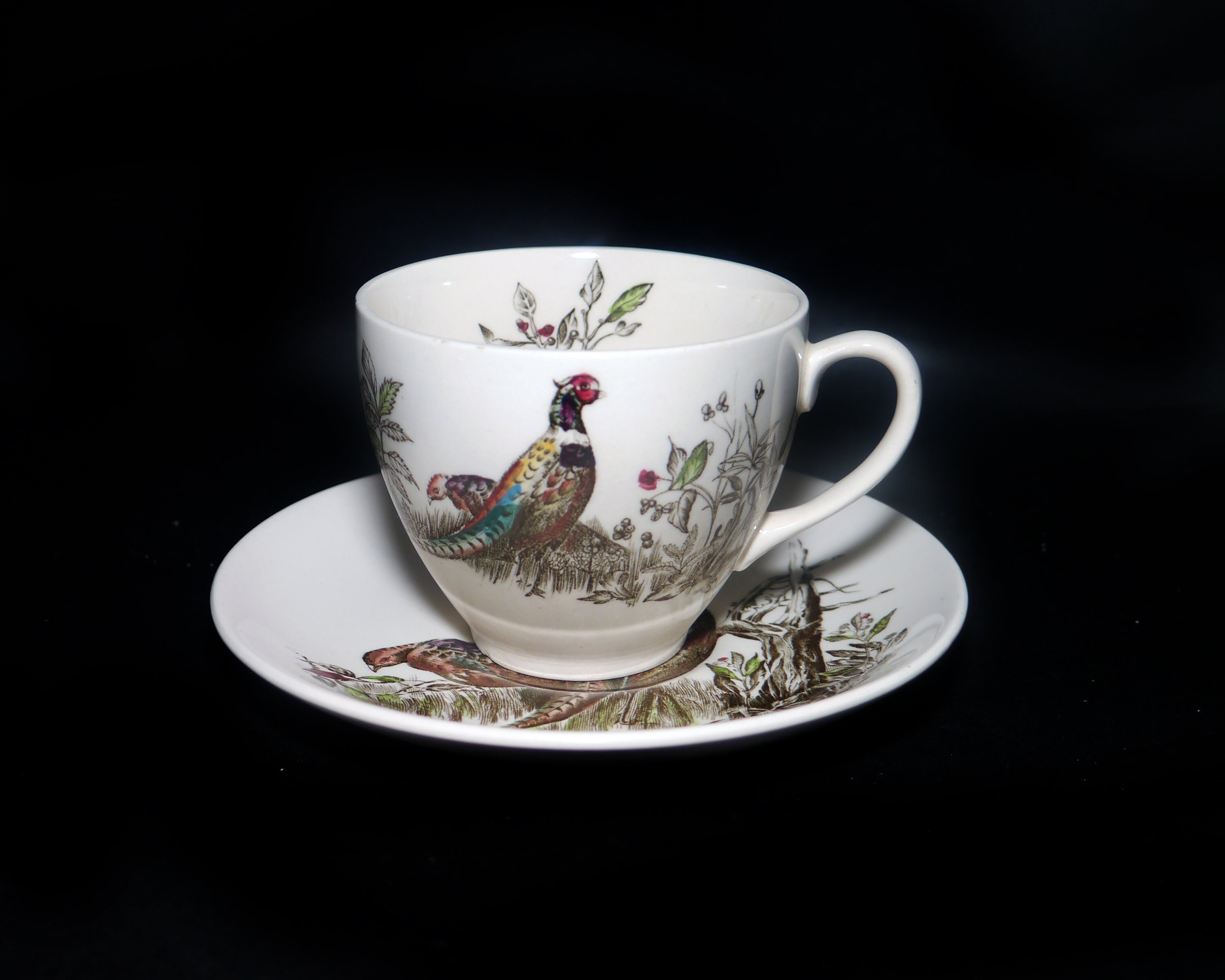 Johnson Brothers Game Birds cup and saucer set made in England