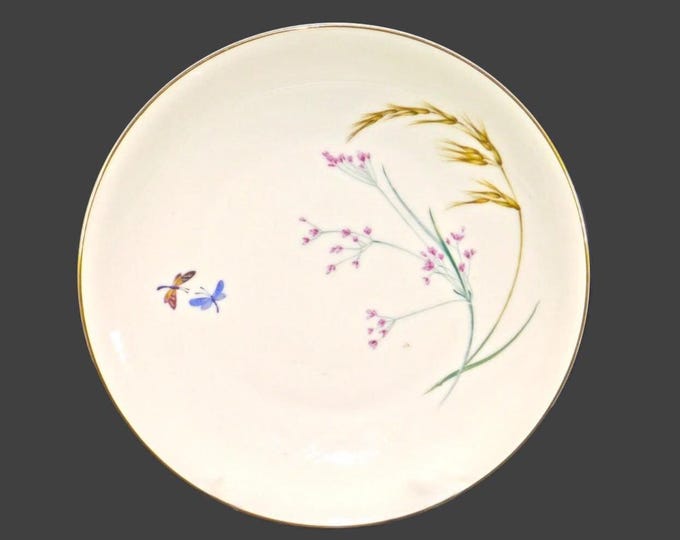 Heinrich Sommer DPM2 dinner plate. Multimotif wildgrasses, wildflowers. Made in Germany.