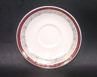 North Staffordshire Pottery NOS1 | Royalty orphaned saucer only made in England.