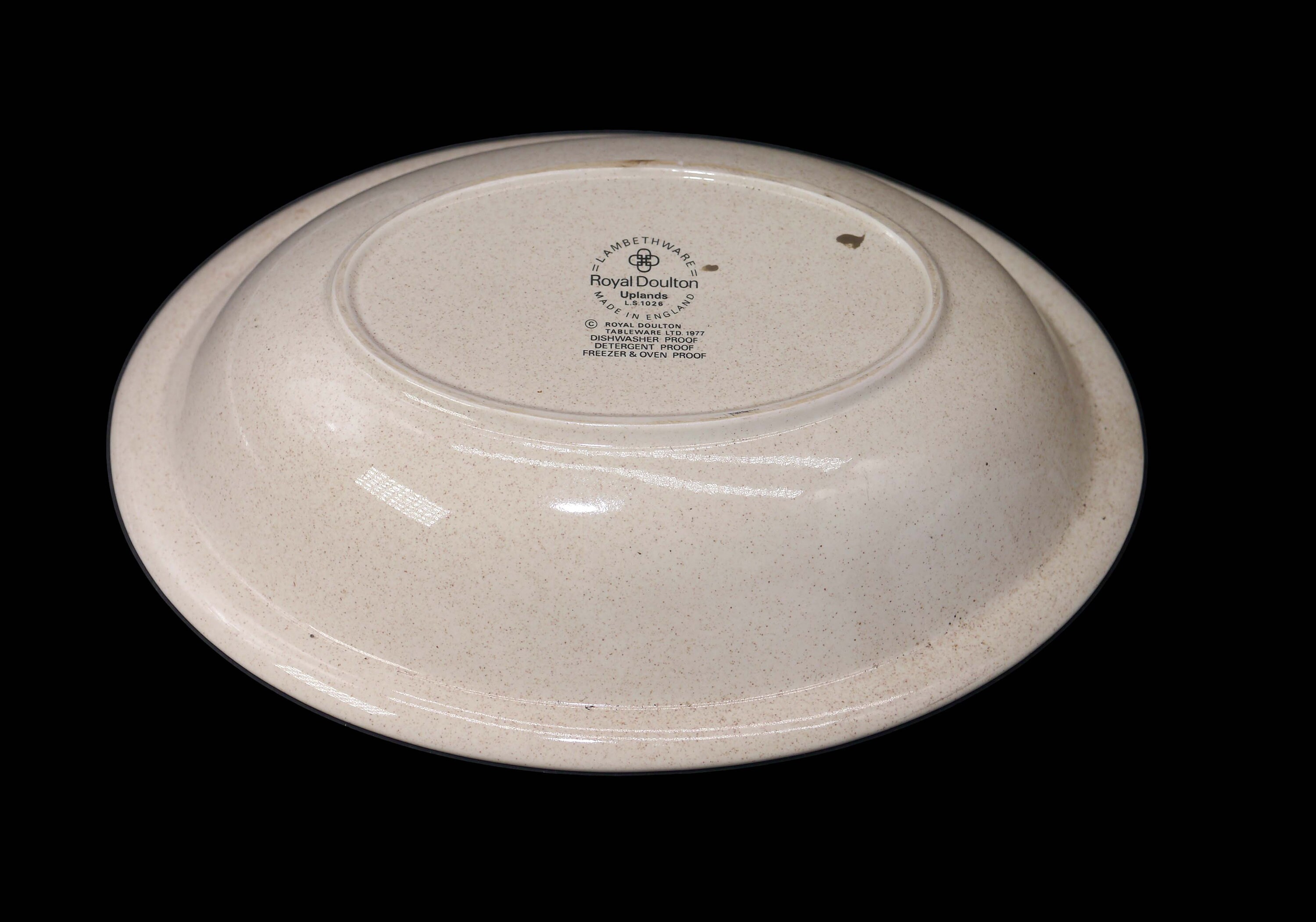 Royal Doulton Uplands LS1026 oval stoneware vegetable serving bowl