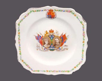 Vintage 1935 King George V & Queen Mary Jubilee Plate. British Royals.
