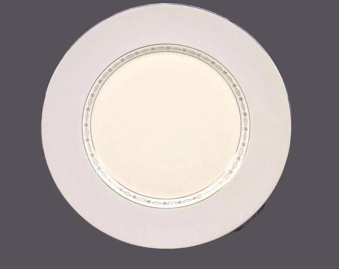 Franciscan Crown Jewel Gray large dinner plate. Masterpiece China made in the USA.