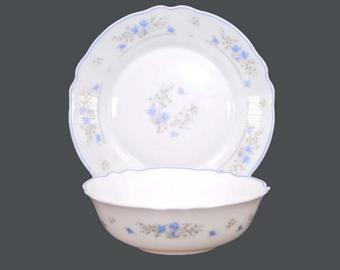 Vintage Arcopal glass tableware made in France. Romantique, Veronica. 3 pieces.