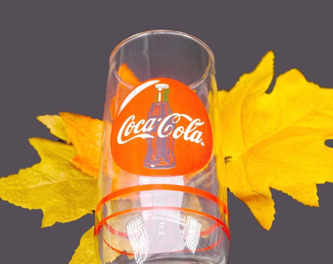 Collectible Coca-Cola | Coke 1999 tumbler glass. Etched-glass Coke branding.