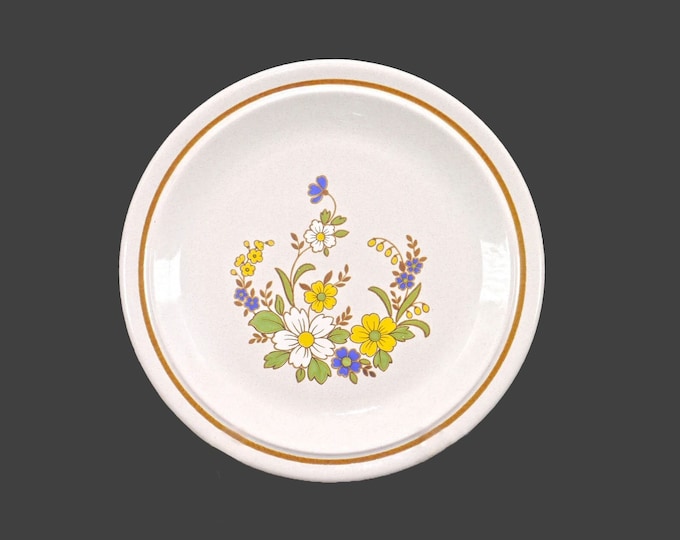 Nikko Mayflowers stoneware chop plate | service plate | round platter. Color Stone stoneware made in Japan.