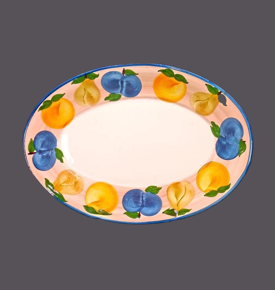 Vintage A. Santos 172-50 Oval Turkey Platter Made Portugal. Hand