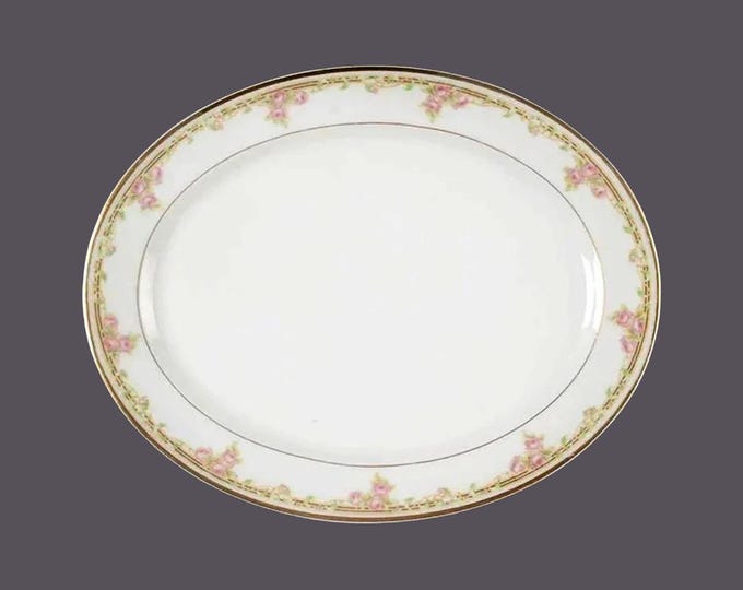 Antique Bawo & Dotter | Elite Works Limoges BWD114 oval platter made in France.
