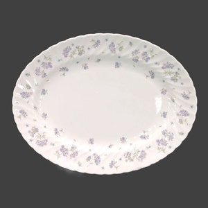 Wedgwood April Flowers oval meat platter. Bone china made in England.
