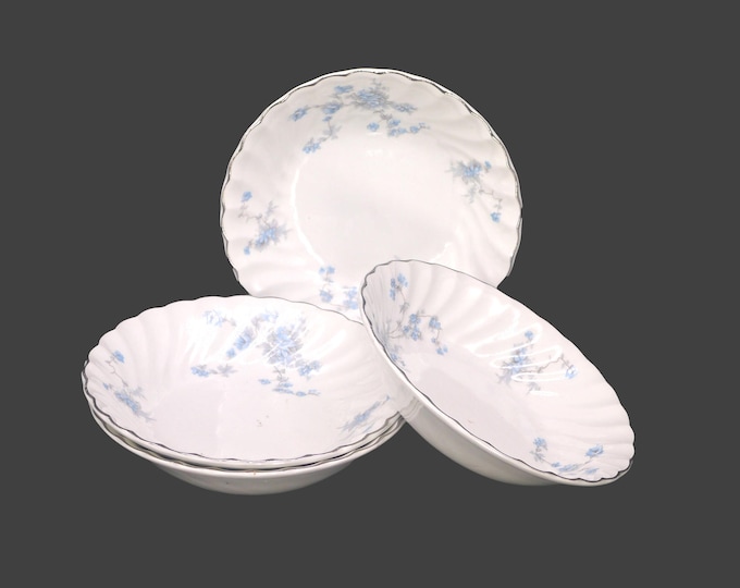 Four Johnson Brothers Cherise fruit nappies, dessert bowls made in England.