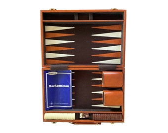 Fred Roberts California briefcase backgammon set. Complete with rule book. Great man gift.