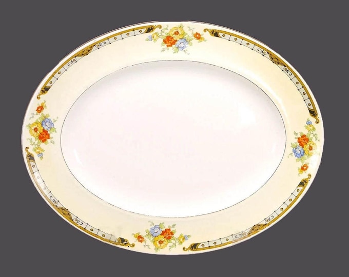 Art-deco era Alfred Meakin Celia oval sandwich | small vegetable platter made in England. Hard to find.