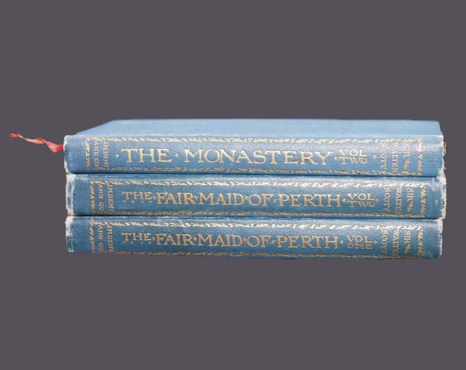 Antiquarian Waverley Novels: Sir Walter Scott Temple Edition Pocketbooks (1898, 3 Volumes)