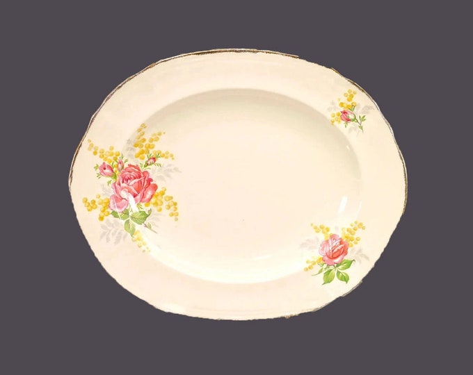 Alfred Meakin MEA363 | Rosemont oval serving platter. Royal Marigold ironstone made in England.