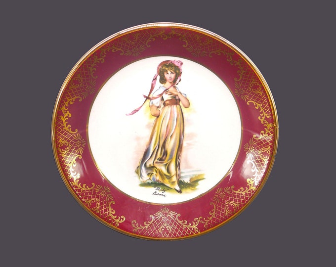 JH Weatherby Pinky Lawrence decorative plate made in England.