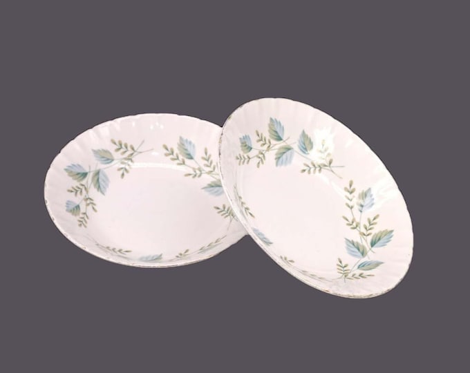 Pair of Ridgway Capistrano fruit nappies, dessert bowls. White Mist Ironstone made in England. Hard to find.