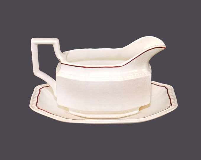 Kensington Staffords Sommerset gravy boat with under-plate made in England.