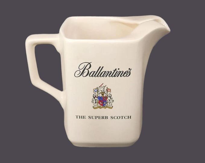 Ballantines "The Superb Scotch" whisky | water | soda jug made in England by Wade Heath.