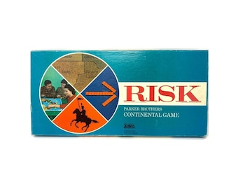 Vintage Risk board game. 1968 Parker Brothers.  Complete with instructions.