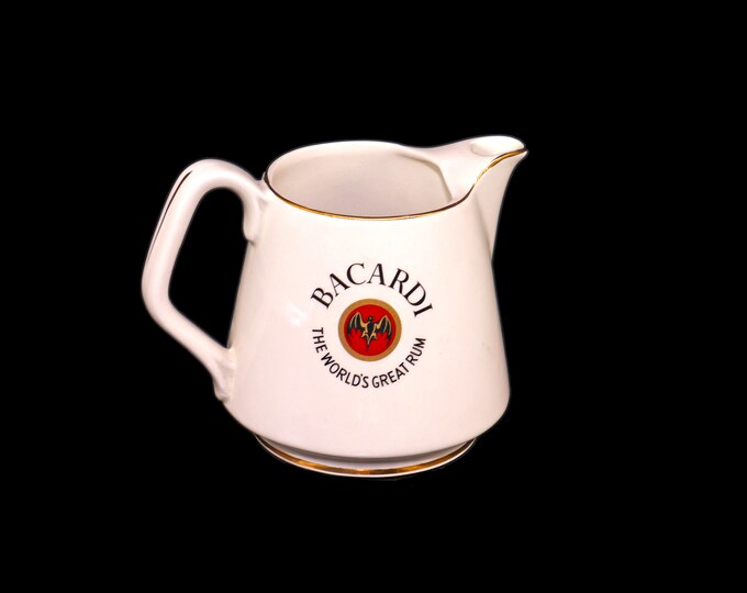 Arklow Bacardi The World's Great Rum water or soda jug made in Ireland.