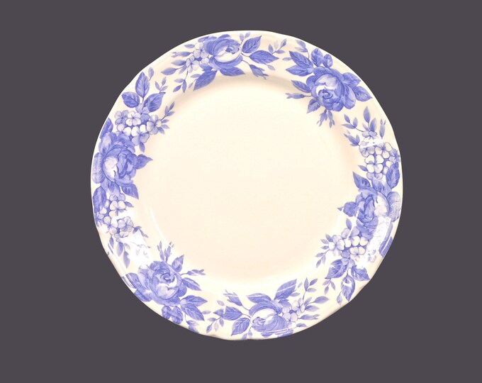 Eaton Home dinner plate. Blue floral toile. Sold individually.