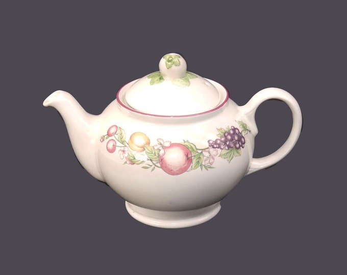 Boots Pottery Orchard four-cup teapot made in England.