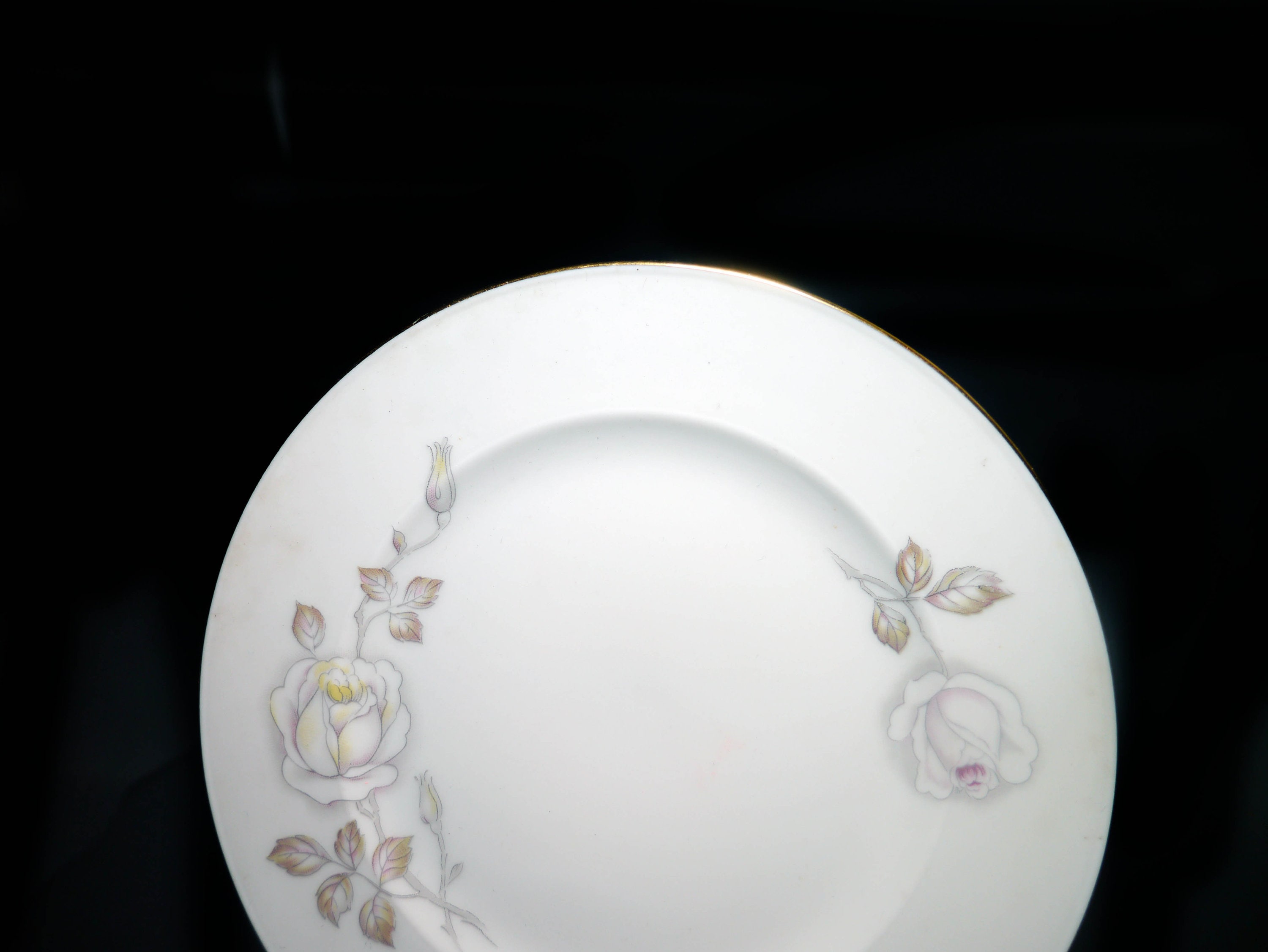 or berry bowl. dessert 1960s Johann Haviland Germany Sweetheart Rose fruit nappie Vintage