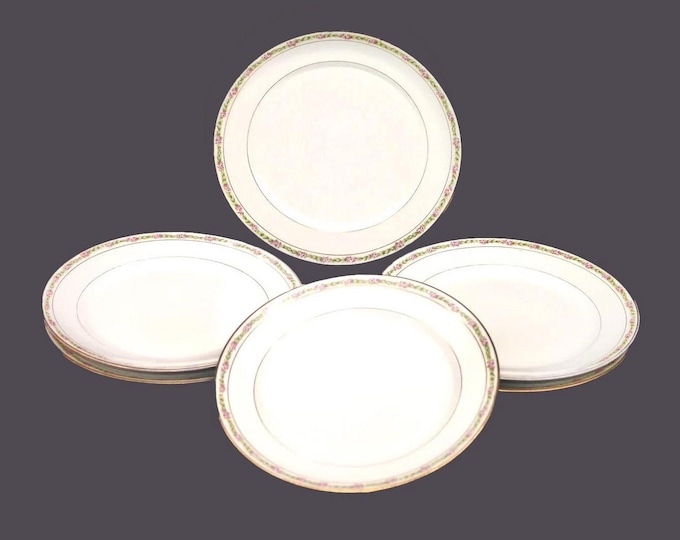 Antique GDA Limoges CHF595 salad plates made in France. 6 plates.