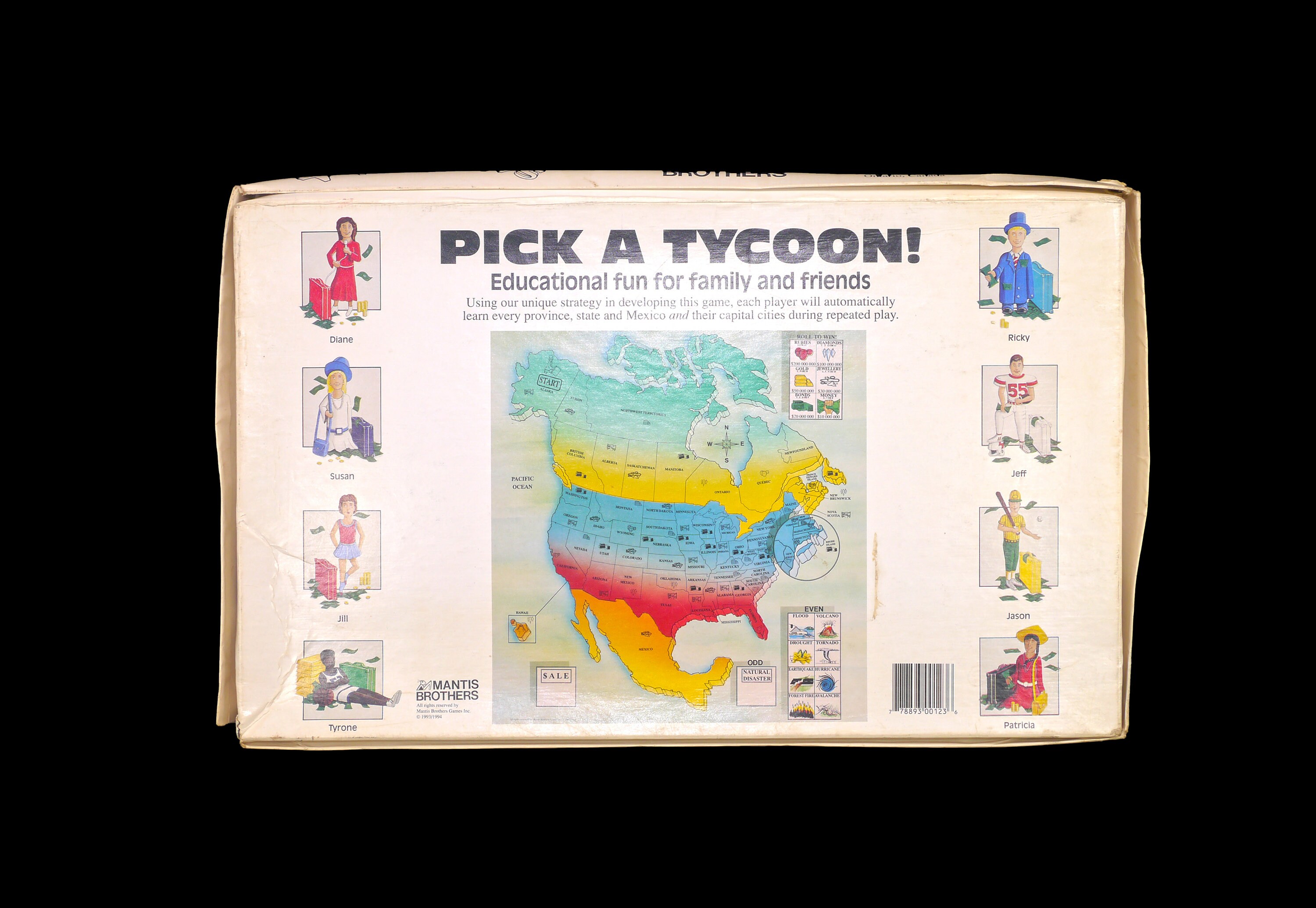 Jeu de société Tycoons édité par Mantis Brothers. Enseignez aux