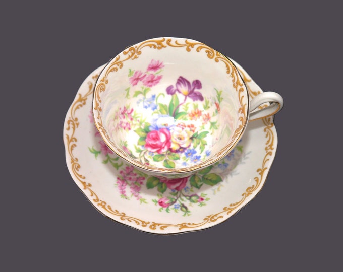 Royal Albert Nosegay bone china cup and saucer set made in England.
