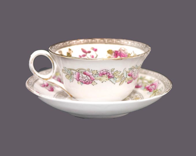 Royal Stafford RST25 Indian Tree Bengal Tree wide-mouth cup and saucer set. Bone china made in England.