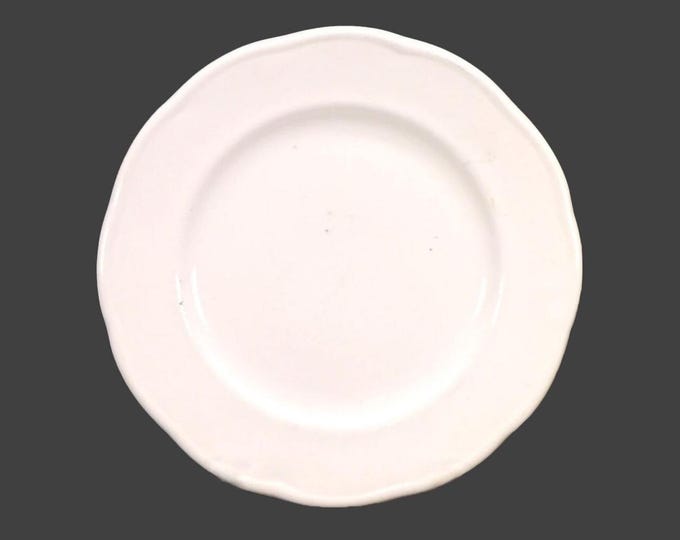 Grindley The Marquis Chef's favorite all-white dinner plate. Duraline Hotelware made in England.