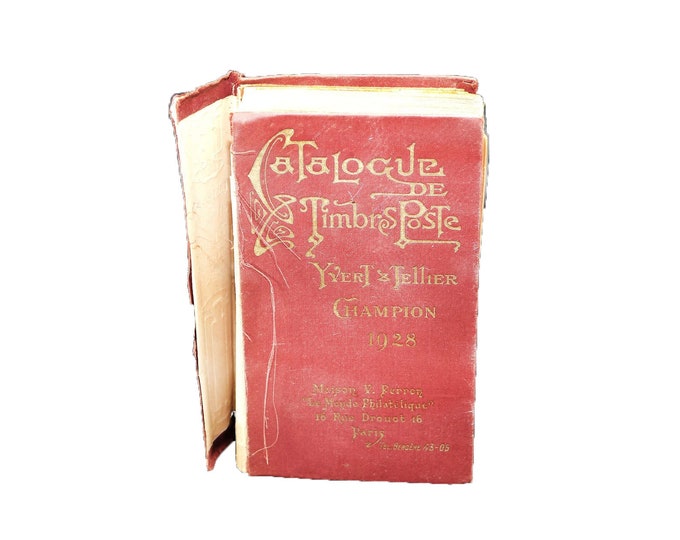 Yvert & Tellier Twenty-Second Edition 1928 stamp price catalogue. Printed in France.