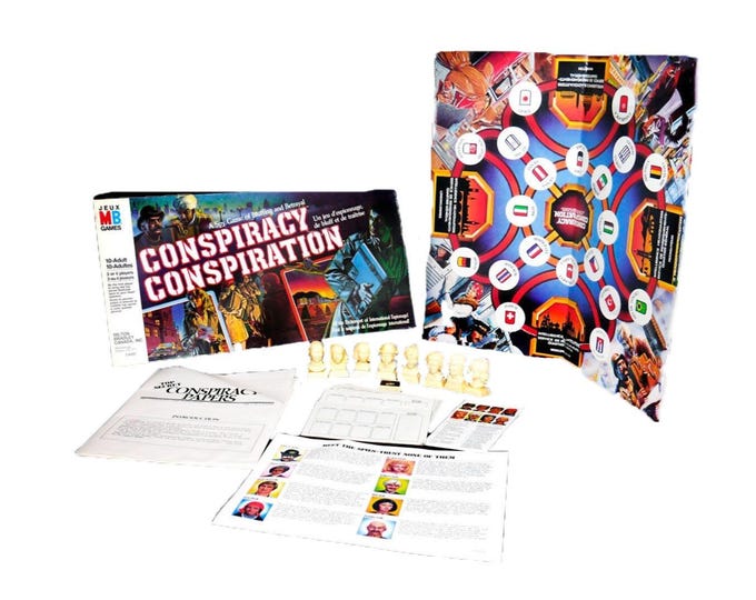 Vintage Conspiracy board game. Milton Bradley 1983. Complete.