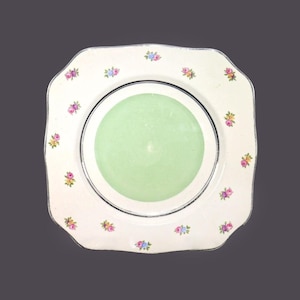 Plato de almuerzo cuadrado vintage Simpsons Potters 1016 fabricado en Inglaterra.