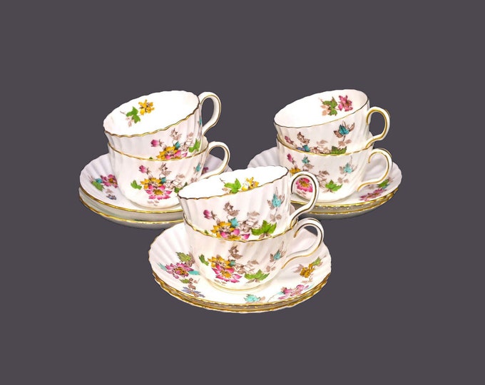 Minton Vermont S-365 bone china cup and saucer sets made in England. Choose quantity below.