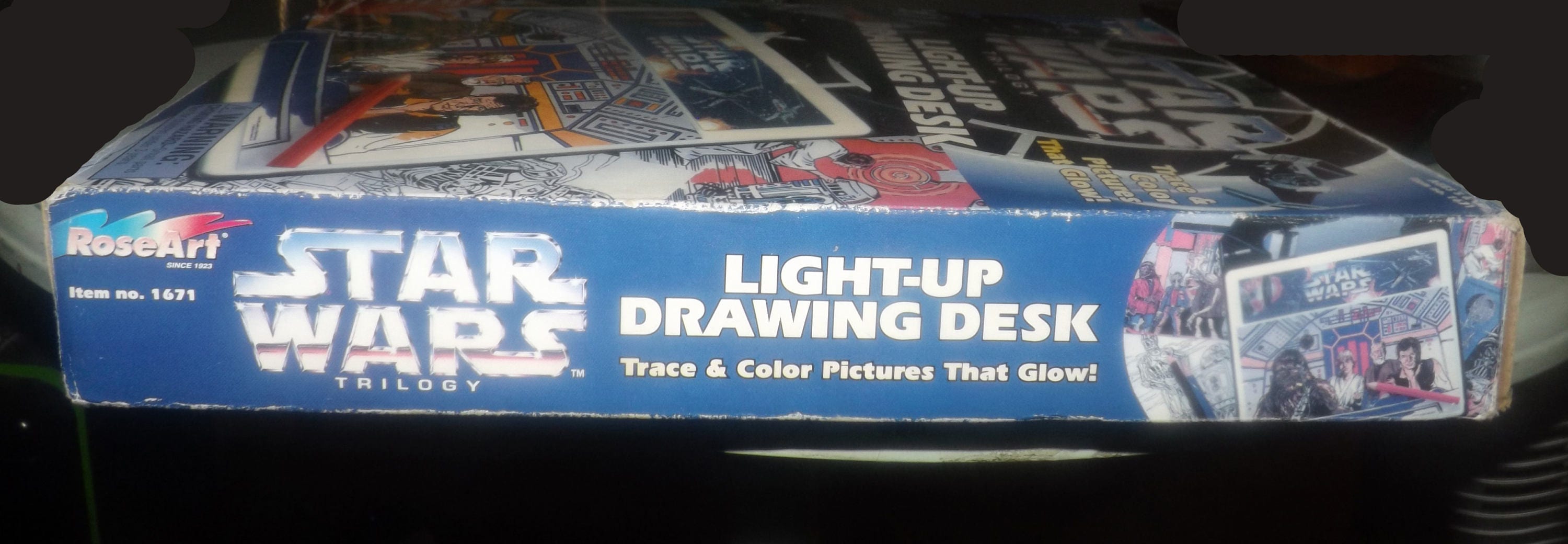 Vintage 1996 Star Wars Trilogy Light Up Drawing Desk Draw