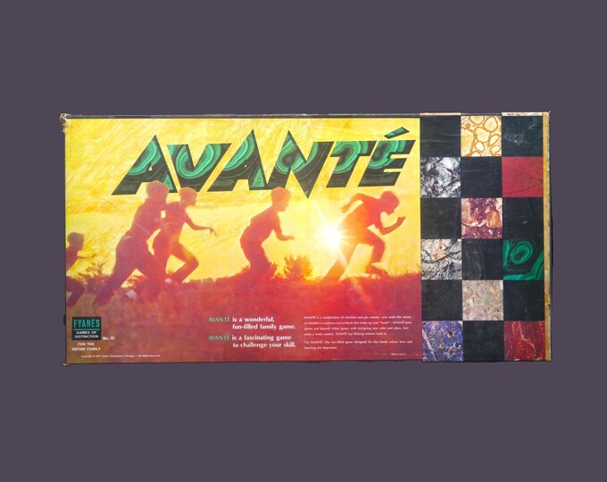 Vintage Avante board game. Fyanes 1968. Complete. USA made.