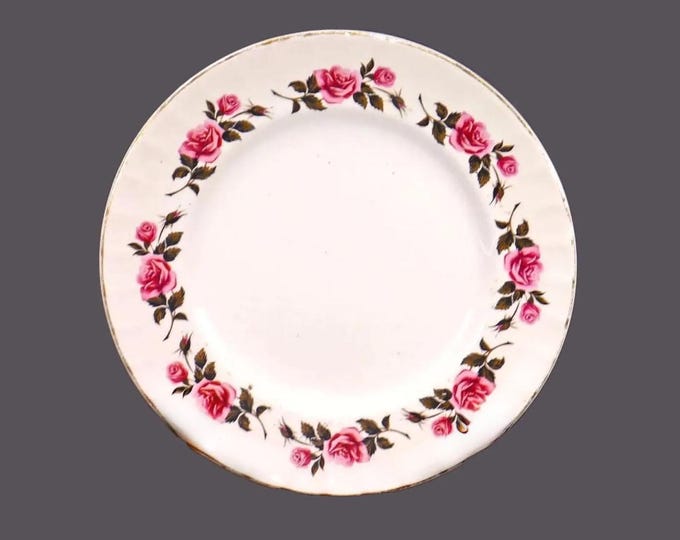 Vintage Ridgway Romance bread plate. White Mist ironstone England.