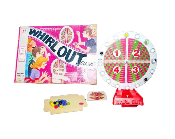 Vintage Whirl Out Game: 1971 Milton Bradley, Complete