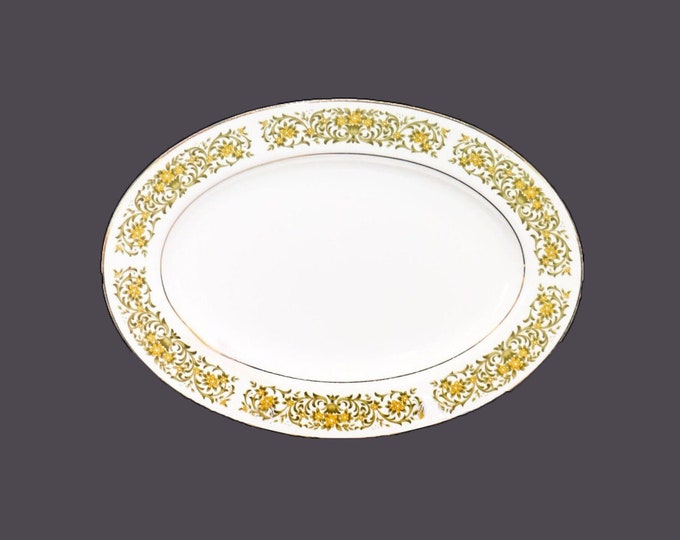 Towne House Daffodil 3709 oval platter made in Japan.