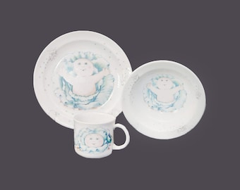 Royal Worcester Cabbage Patch Kids baby | child dishes. Mug, bowl, plate. Made in England.