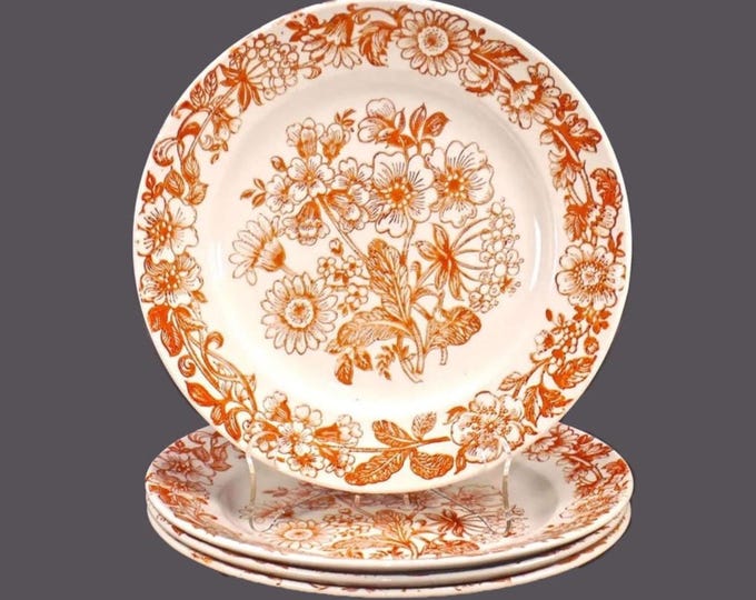 Four Broadhurst Richmond dinner plates made in England.