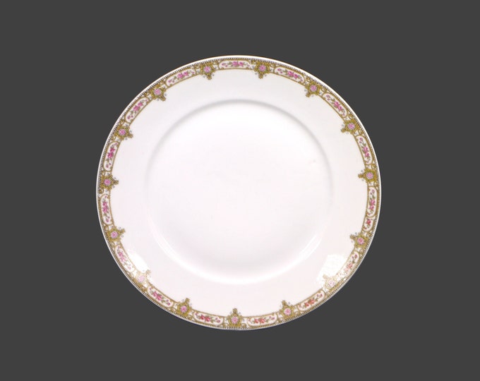 Antique art-nouveau Fuisseaux de Baudour Limoges | Lanternier Limoges LNT103 small dinner or luncheon plate made Belgium. Sold individually.